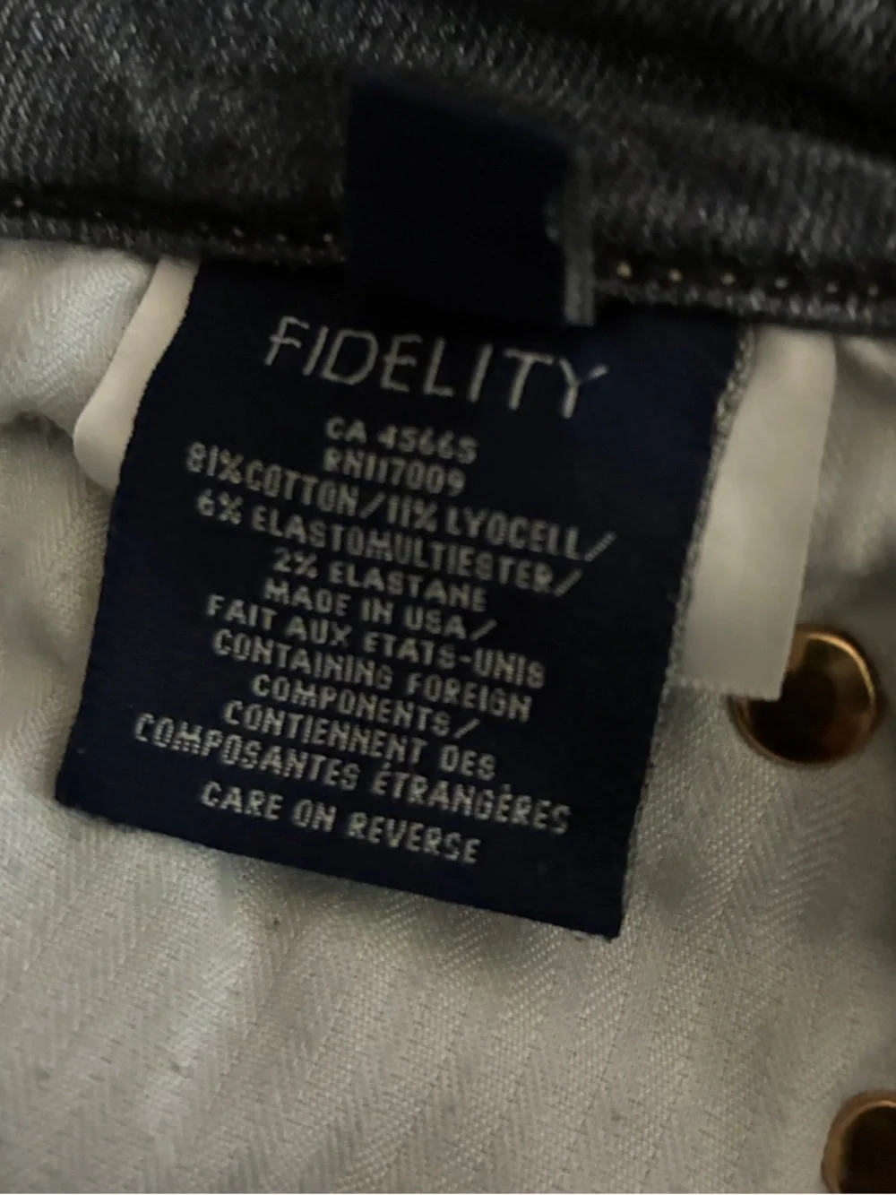 πFidelity Women's Gray High-Rise Slim π Jeans ππΊπ - Picture 5 of 8